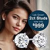 2ct. Lab Grown Martini Diamond Studs