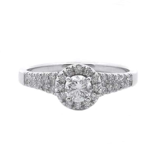1/2 Carat Finished Diamond Ring in 14k Gold