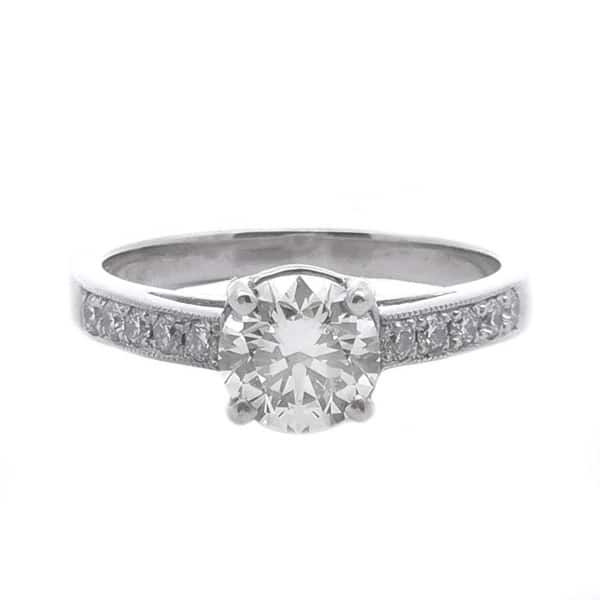 1 3/8 Carat Diamond Engagement Ring in Platinum