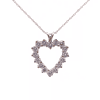 1ct Lab Diamond Heart Pendant