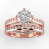1/3 carat diamond wedding semi mount set in your choice of metal.