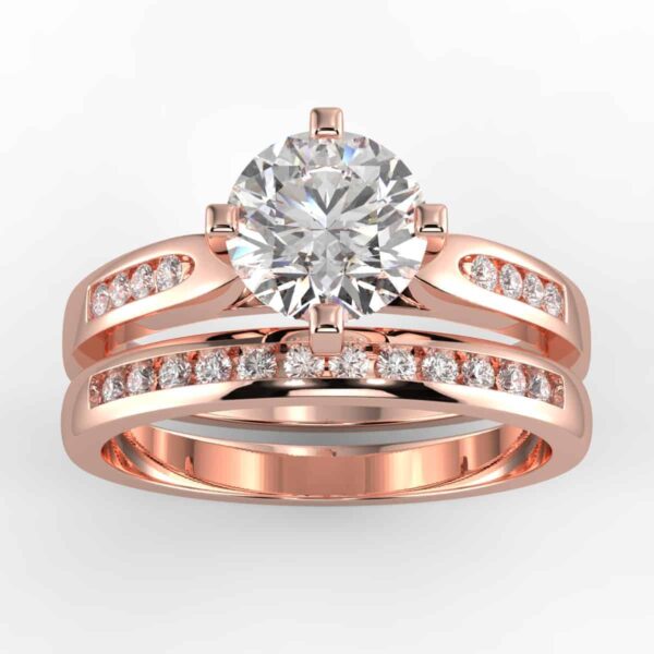 1/3 carat diamond wedding semi mount set in your choice of metal.