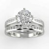 1/3 carat diamond wedding semi mount set in your choice of metal.