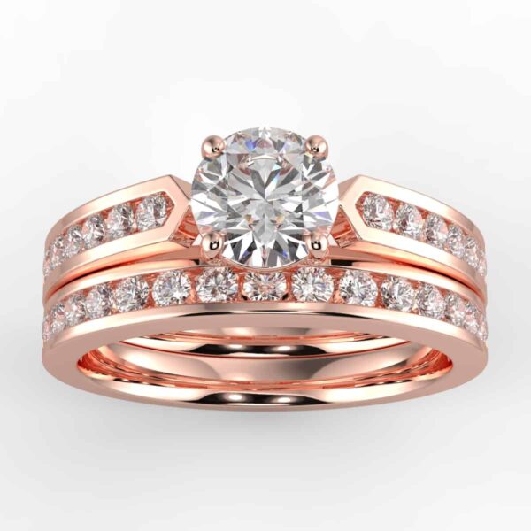 1/2 carat diamond wedding semi mount set