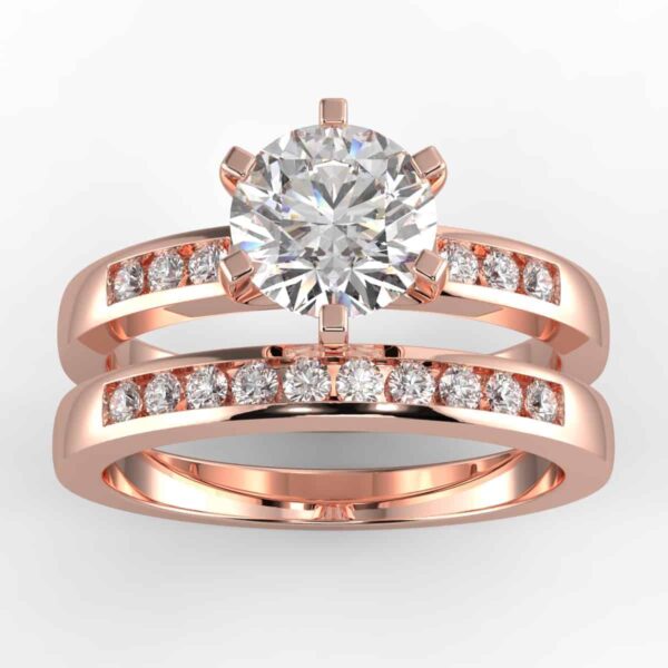 5/8 carat diamond wedding semi mount set
