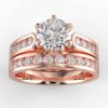 5/8 carat diamond wedding semi mount set