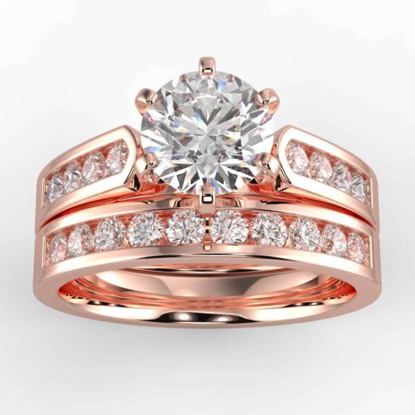 5/8 carat diamond wedding semi mount set