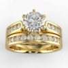5/8 carat diamond wedding semi mount set