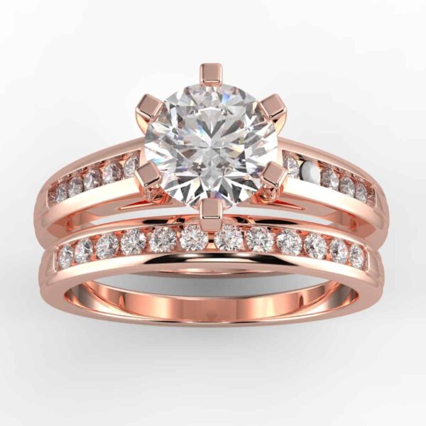 3/4 carat diamond wedding semi mount set