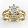 3/4 carat diamond wedding semi mount set