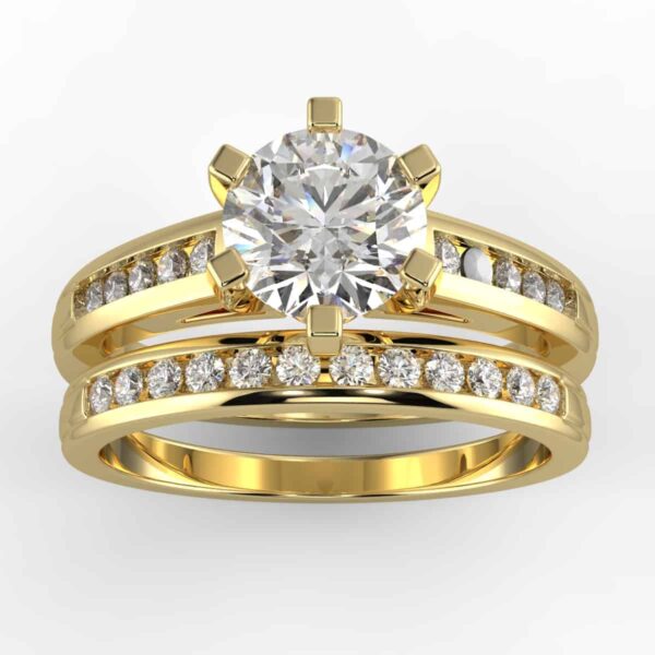 3/4 carat diamond wedding semi mount set