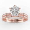 2/5 carat diamond wedding semi mount set