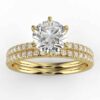 2/5 carat diamond wedding semi mount set