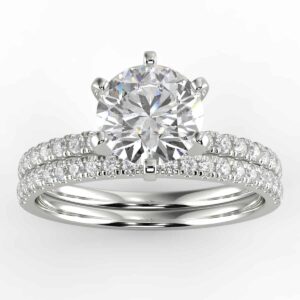 5/8 carat diamond bridal semi mount set