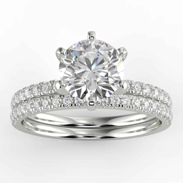 5/8 carat diamond bridal semi mount set