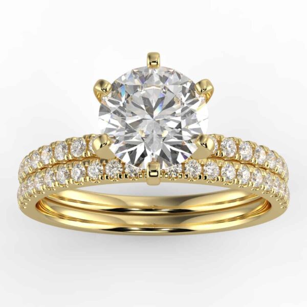 5/8 carat diamond bridal semi mount set