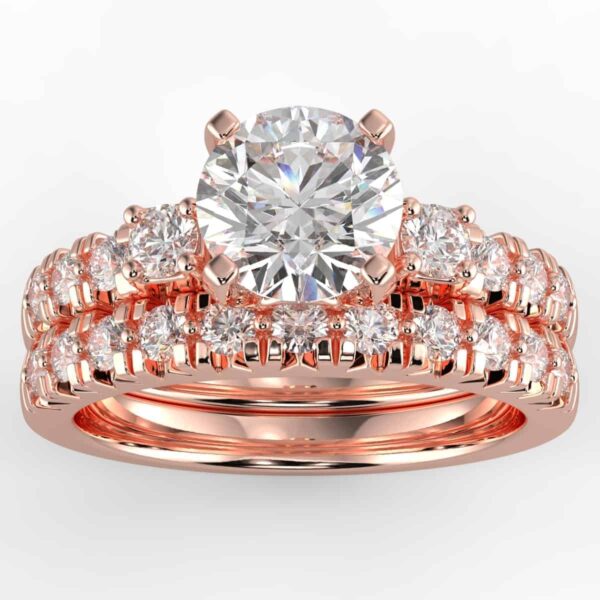 3/4 carat diamond bridal semi mount set