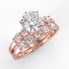 1 carat diamond wedding semi mount set