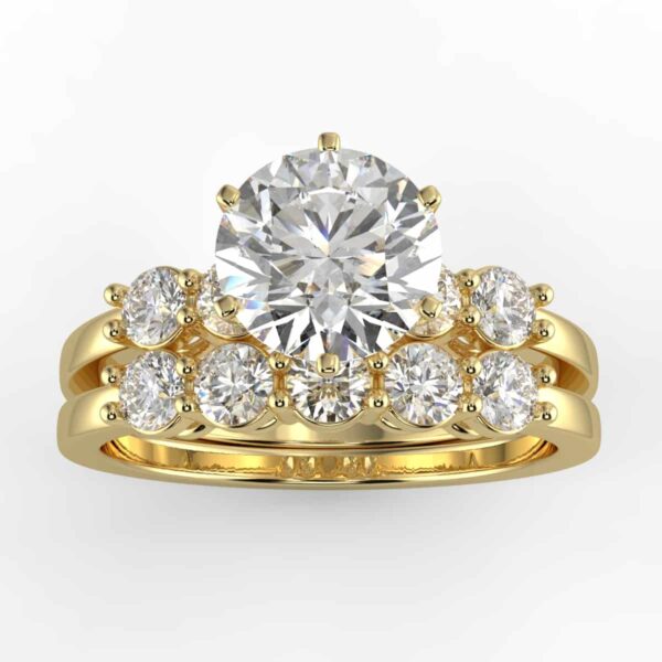 1 carat diamond wedding semi mount set