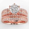 1 carat diamond wedding semi mount set