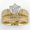 1 carat diamond wedding semi mount set
