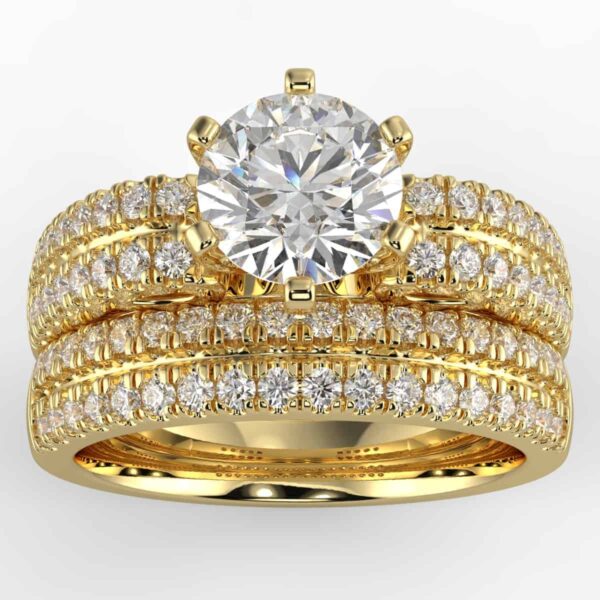 1 carat diamond wedding semi mount set