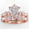 1 carat diamond wedding semi mount set