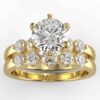 1 carat diamond wedding semi mount set
