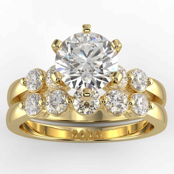 1 carat diamond wedding semi mount set