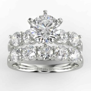1 1/3 carat diamond wedding semi mount set