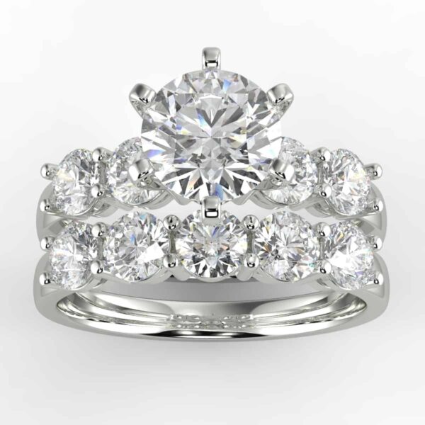 1 1/3 carat diamond wedding semi mount set