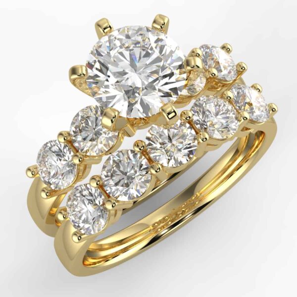 1 1/3 carat diamond wedding semi mount set