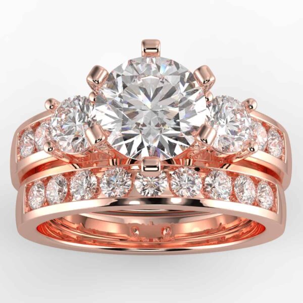 1/2 carat diamond wedding semi mount set