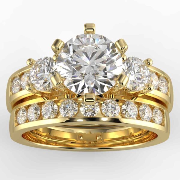 1/2 carat diamond wedding semi mount set