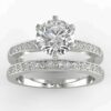1/3ct wedding semi mount set