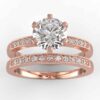 1/2 carat diamond wedding semi mount set