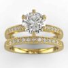 1/2 carat diamond wedding semi mount set