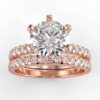 3/4 carat diamond wedding semi mount set
