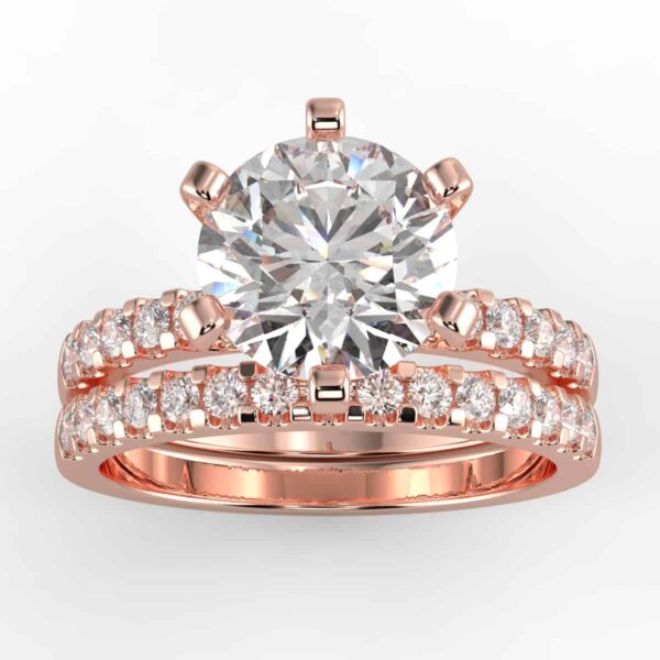 3/4 carat diamond wedding semi mount set