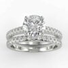 diamond wedding semi mount set