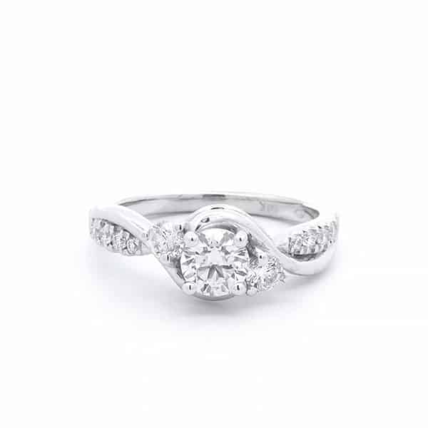 1/3 carat 3 stone diamond ring mount