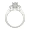 three stone diamond ring mount 1/3 carat