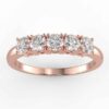 1/2 carat diamond anniversary ring in your choice of metal.