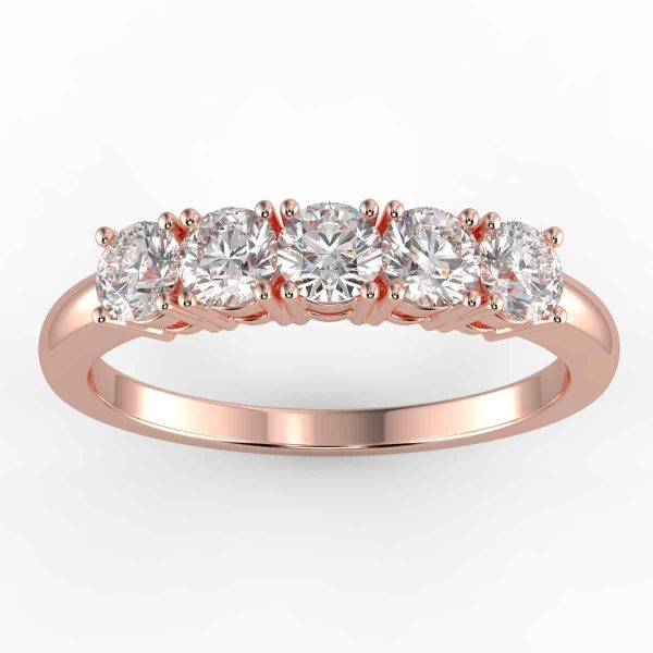 1/2 carat diamond anniversary ring in your choice of metal.