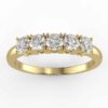 1/2 carat diamond anniversary ring in your choice of metal.