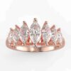 1ct 7 stone marquise diamond ring