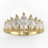 1ct marquise diamond ladies' 9 stone ring
