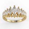 1 1/4ct marquise graduating anniversary band in 14k gold