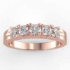 1/2ct 5 stone diamond anniversary ring