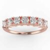 3/4ct 7 stone round diamond anniversary band